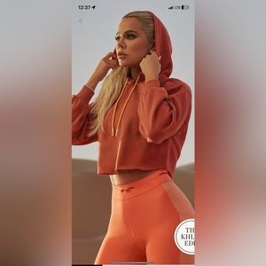 Fabletics Khloe Cozy Fleece Cropped Hoodie
